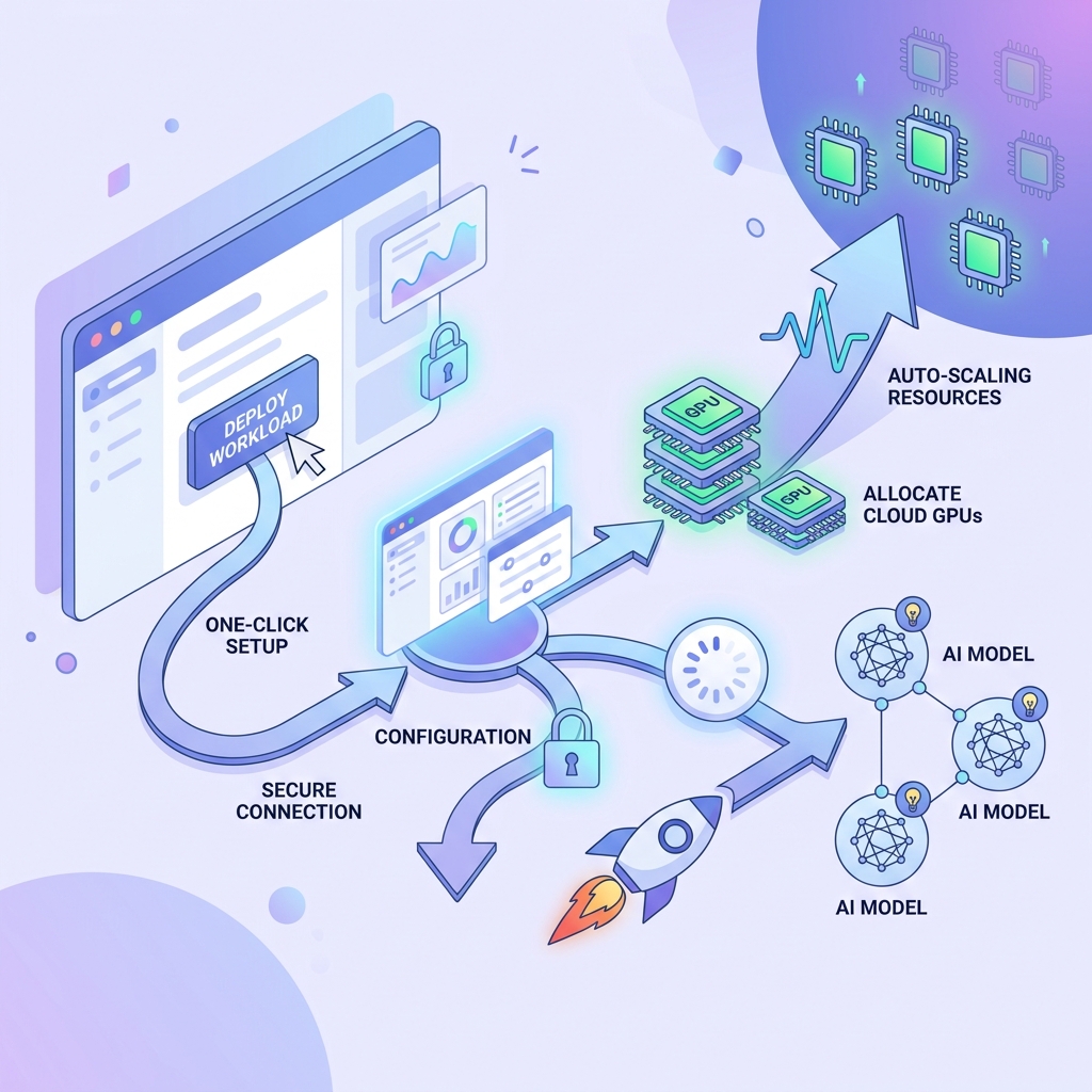 云端GPU一键部署示意图 云端GPU一键部署示意图
